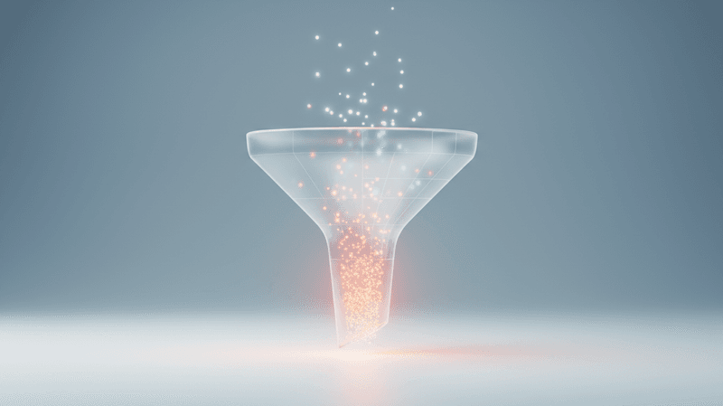 Conceptual illustration representing conversion rate optimisation and website analytics